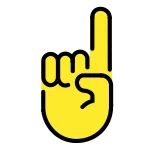 Index Pointing Up SVG Icon